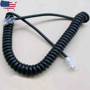 8 Pin Heavy Duty Microphone Cable Coiled Cord for ICOM Radio HM-151 DTMF IC-7000 - Picture 1 of 1