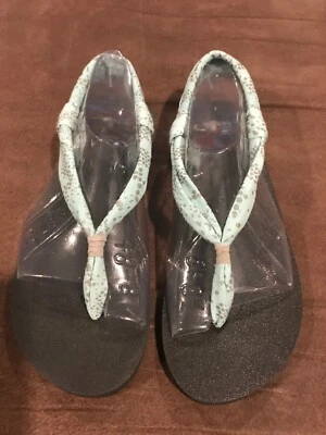 Eslingas de tela Sanuk azul claro/plateado especificaciones para mujer talla 5-6 Foto 1 de 4