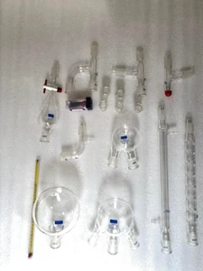 New advanced Chemistry Lab Glassware Kit With 24/29 Glass Ground Joint 29PCS - Picture 1 of 13