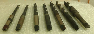 Drill Bits Set of 7 Sizes Taper Shank Twist Flute   9/16" Wide Drill Ends - Picture 1 of 3