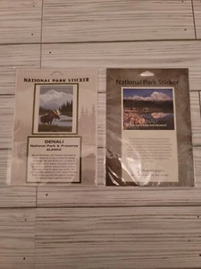 Denali National Park Stickers Lot of 2 New - Picture 1 of 2