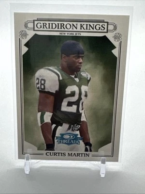 2007 Donruss Threads Pro Gridiron Kings Curtis Martin 18/25 New York Jets - Image 1 of 2