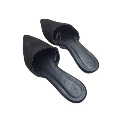 Charlotte Russe Mujer Negro Punta Mules Plantilla Negra Talla 8 Foto 1 de 4