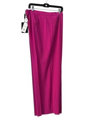 $875 Nuevo con Etiquetas Marina Rinaldi Pantalón de Lana Rosa Brillante Pantalones Raccolta Talla 20 Relajado Foto 1 de 4