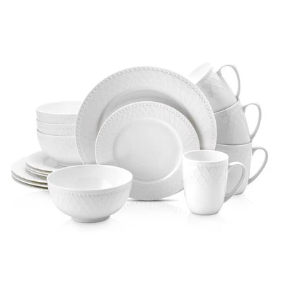 Alexandria 16-Piece Dinnerware Set Bone China, White - Image 1 of 4