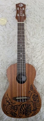 Luna UKE MO MAH L Left Handed Lizard Mahogany Concert Acoustic Ukulele with Bag - Image 1 of 4