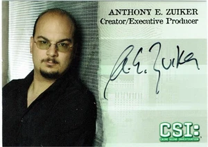 CSI Series 3 2006 Autograph Card CSIV3-A11 Anthony E. Zuiker Creator/Executive - Picture 1 of 1