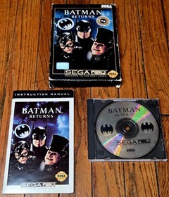 Batman Returns Sega CD, 1993 CIB Complete Tested
