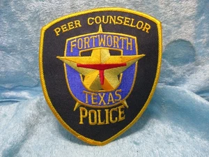 Peer Counselor Fort Worth Texas Police Patch - Picture 1 of 1