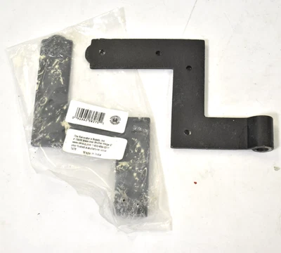 Lot of 2 Renovator's Supply Shutter Hinge Wrought Iron 6"x6-1/2" Lift Off Pintle - Image 1 of 4