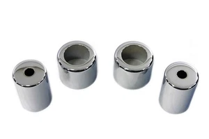 Chrome Spring Fork Spring Cover Set fits Harley Davidson - Picture 1 of 4