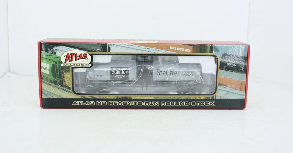 HO Atlas 1558-2 Stauffer Chemicals 17,360 Gal. Tank Car NOS ACFX 85287 - Image 1 of 2