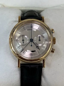 Breguet Classique Chronograph 3237 Yellow Gold Original Strap & Clasp Mens Watch - Picture 1 of 21