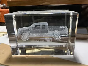Ford F-150 3D Laser Etched Crystal Display Rare Limited Edition Dealer Promo - Picture 1 of 5
