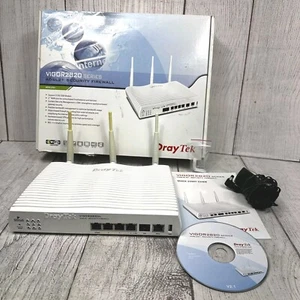 DrayTek VIGOR2820n Series ADSL2+ Security Firewall Internet WiFi Router - W/Box - Picture 1 of 10
