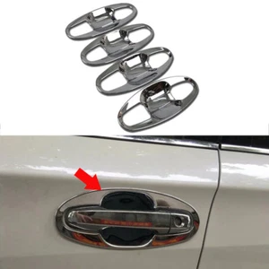 Manija de puerta de coche cromada cuencos cubierta tapicería decoración se adapta a Subaru XV/Crosstrek 2018-2020 - Imagen 1 de 9