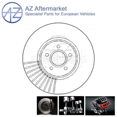 Disco de freno delantero AZ para Ford Focus 2005-2011 Volvo S40 2004-2012 C70 2006-2013 Foto 1 de 4