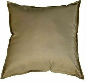 SET OF 2 TAUPE LATTE WATERPROOF GARDEN PATIO OUTDOOR 24" CUSHION COVERS £18.99 - Picture 1 of 2