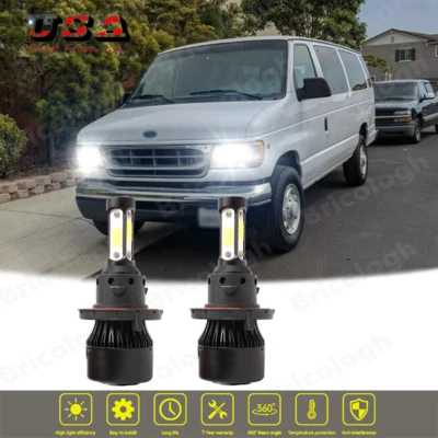Kit faros LED H13 9008 para Ford Econoline Van 2010 2011 2012 2013 2014 blanco Foto 1 de 4