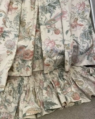 Vintage  Curtains Rare  W 110 * 220 Cm Drop - Image 1 of 4