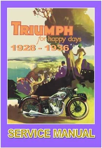 TRIUMPH Workshop Manual All Models 1928 1929 1930 1931 1932 1933 1934 1935 1936 - Picture 1 of 2