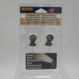Lemax Village Round Spot Light 2-Pc Set #44756 NEW - Picture 1 of 4