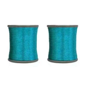 Metallic Zari Thread for Embroidery Sewing and Jewelry Making 0.1 MM Pack of 2 - Picture 1 of 83