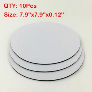 10 pz tappetino mouse personalizzato sublimazione tappetino mouse morbido bianco rotondo Nes - Foto 1 di 7