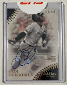 2018 Topps Tier One Didi Gregorious Auto #/285 - Yankees, Phillies