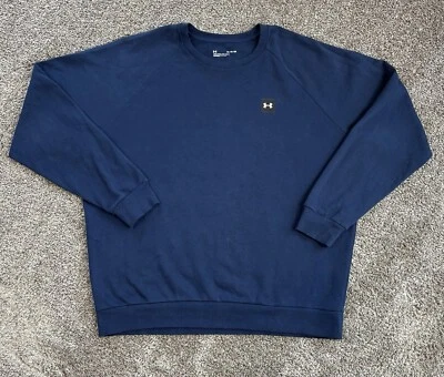 Under Armour Suéter Para Hombres Extra Grande Azul Cuello Redondo Sudadera Pullover Usado en Excelente Condición EE. UU. Foto 1 de 4