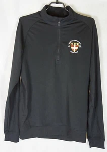 Pullover uomo Adidas Golf 1/4 zip nero Shattuck St Marys Sabre Golf taglia S - Foto 1 di 12