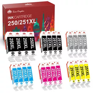 PGI-250XL Ink Cartridge For Canon CLI-251XL Ink PIXMA MG5422 MG5620 MG5420 MX922 - Picture 1 of 43