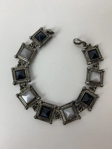 Premier Design Schmuck Gliederarmband Silberfarbene Cabochons �� - Bild 1 von 6