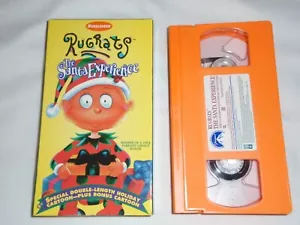 Rugrats - The Santa Experience (VHS, 1996) Nickelodeon Holiday Christmas Orange - Picture 1 of 1