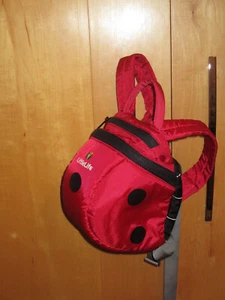 NEW Kids Rucksack LittleLife Red Ladybird Daysack Animal Backpack Toddler Reins - Picture 1 of 10