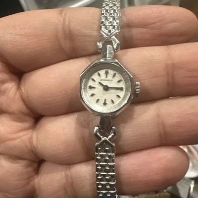 Working VTG Longines Ladies Watch 10K Gold Filled 16.6mm Manual Wind Fit 6.5 - Image 1 of 4