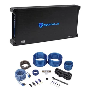 Rockville DB25 2800 Watt/700w RMS 2-Kanal Auto Verstärker + Amp Kit laut!! - Bild 1 von 8