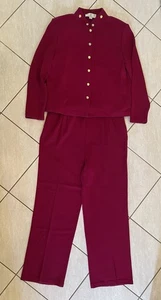 Tuta Vintage Collezione St. John 3 Pezzi Maglia Mirtillo - 14-large-14 - Foto 1 di 22