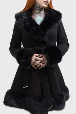 KILLSTAR Coat Black Almost Mayhem - Image 1 of 4