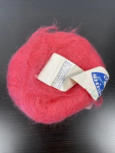VTG Good Shepard Mohair Lite Yarn Bright Pink Rose Mohair/Virgin Wool/ Nylon - Picture 1 of 5