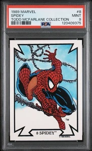 Marvel Spider-Man 1989 colección Todd McFarlane #8 Spidey PSA 9 como nuevo - Imagen 1 de 2
