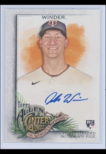 2022 TOPPS ALLEN & GINTER * JOSH WINDER * ROOKIE RC AUTOGRAPH AUTO TWINS PITCHER - Picture 1 of 2