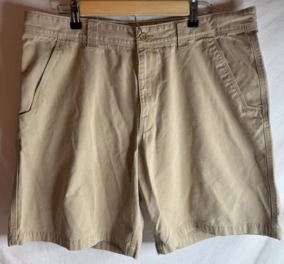 Pantalones Cortos The North Face Para Hombre 38” Cintura Beige Tostado Frente Plano Chino 10” Entrepierna Foto 1 de 4