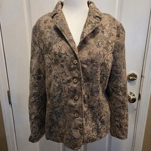 Gobelin Blazer Scheunenjacke Reitsport Preppy P14 14 Petite Large Herbst Winter - Bild 1 von 10