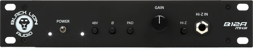 Preamplificador de micrófono Black Lion Audio B12AMK3 Foto 1 de 1