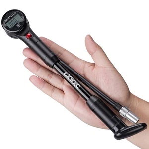 Bike Pump Schrader-Valve Tire Tube Pump Digital Display Rear Shock Pump - Picture 1 of 14