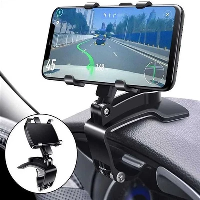 Universal 360° Clamp Dashboard In-Car GPS Mobile Phone Holder Mount Stand Cradle - Image 1 of 4