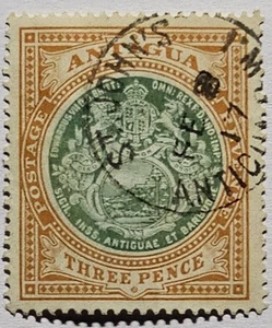 ANTIGUA EVII CLASSICS 1908 3dVery Fine Used €28. SG47 - Picture 1 of 2