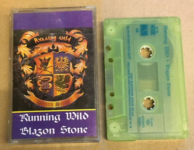 RUNNING WILD - BLAZON STONE (1992) CASSETTE MADE IN TURKEY - Image 1 of 2