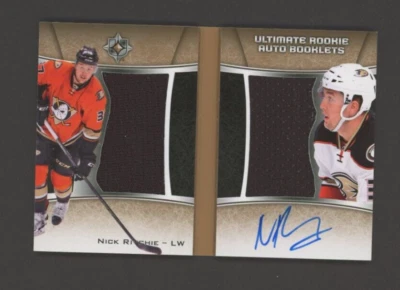 2015-16 Ultimate Collection Ultimate Rookie Auto. Relic Booklets N. Ritchie /99 - Image 1 of 2